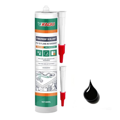 VGS201 High Temperature Sealant Caulk, White Color Fireplace Sealant Fireproof Caulk, 10.15 Fl Oz, 4Pcs Fast-Drying Formula, Suitable for Ovens, Stoves, and Chimneys in Saudi Arabia