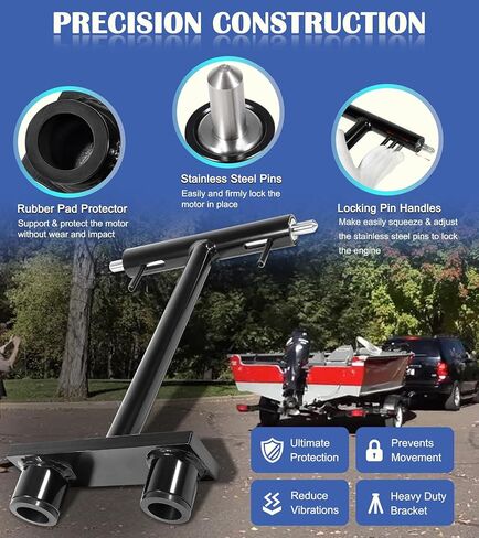 10107 Lock N’ Stow Transom Saver for Outboard Trailering, Fits for Mercury 200 OpitMax, 255 OptiMax, 225-HP EFI, 250-HP EFI Outboard Engines, Steel Outboard Trailering Transom Support Bracket in Saudi Arabia
