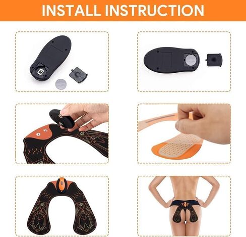 FOPIE HIPS Trainer, ABS Stimulator Electronic Muscle Toner, Smart Wearable Butt Lifting Machine, Body Beauty Workout Equipment for Men Women in Kuwait