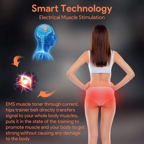 FOPIE HIPS Trainer, ABS Stimulator Electronic Muscle Toner, Smart Wearable Butt Lifting Machine, Body Beauty Workout Equipment for Men Women in Kuwait