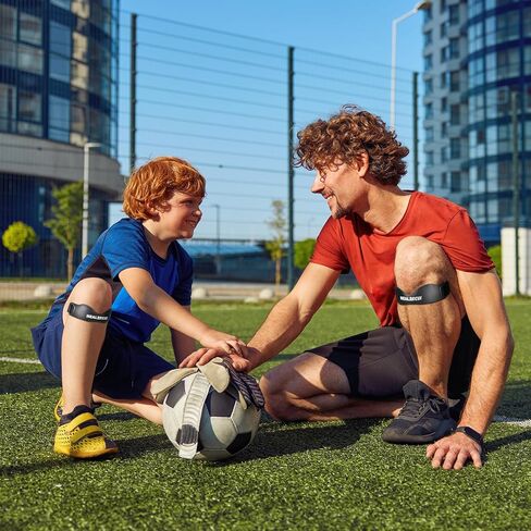 Healrecux Patella Band، حزام الركبة، دعم وتر الرضفة لألم الركبة والتهاب الأوتار، دعامة الركبة لتثبيت الرضفة للجري، كرة السلة، الركبة، التنس، الكرة الطائرة والقرفصاء - Inky 1 Pack in Kuwait