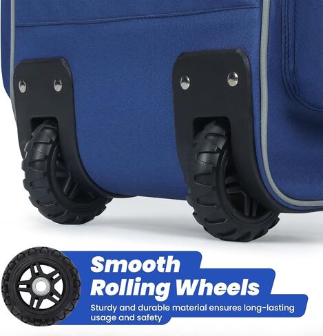 70L Catchers Gear Bag with Wheels, Soft Rolling Baseball & Softball Bag for 4 Bats, Multi-Pockets, Shoe Compartment, Fence Hook, Portable Equipment Bags for Youth & Adult in Kuwait