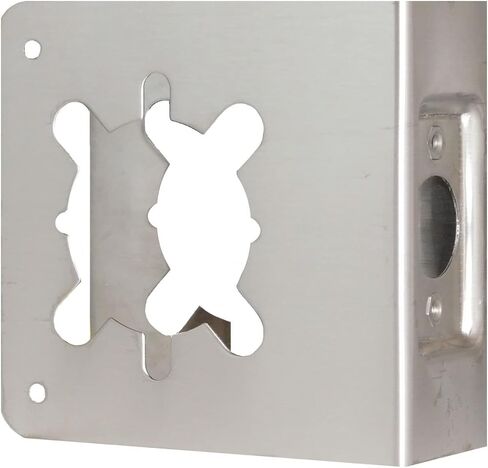 Don-Jo 81-2-CW 22 Gauge Stainless Steel Wrap-Around Plate, Satin Stainless Steel Finish, 4-3/4" Width x 4-1/2" Height, for Heavy Duty Grade 1 and Grade 2 Key in Levers in Saudi Arabia