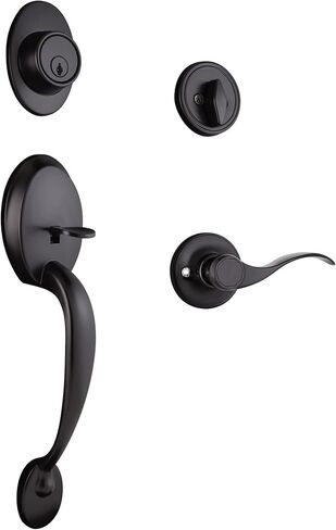Design House 190876 Springdale 2-Way Adjustable Privacy Door Lever Satin Nickel 8-Pack in Saudi Arabia