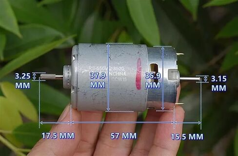 RS-550VC-8520 RS-550 موتور DC6V-12V 21700 دورة في الدقيقة قوة عالية السرعة عمود مزدوج لتقوم بها بنفسك الحفر الكهربائية حديقة أداة مفك البراغي in Saudi Arabia