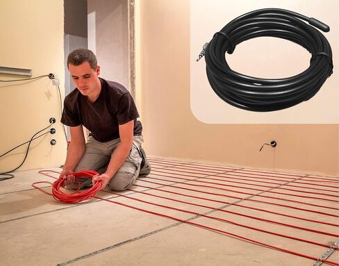 LuxHeat Temperature Floor Sensor for Electric Floor Heating. Universal NTC 10kohm 15ft Probe, Suitable for Most Heating Installations. Compatible with Most Brands, Honeywell Aube Ditra NuHeat & More in Saudi Arabia