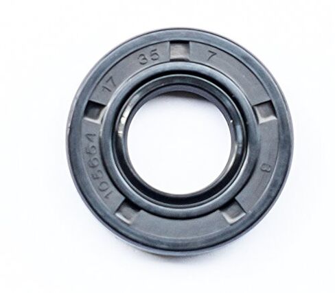 EAI Oil Seal 17mm X 35mm X 7mm TC Double Lip w/Spring. Metal Case w/Nitrile Rubber Coating in Saudi Arabia