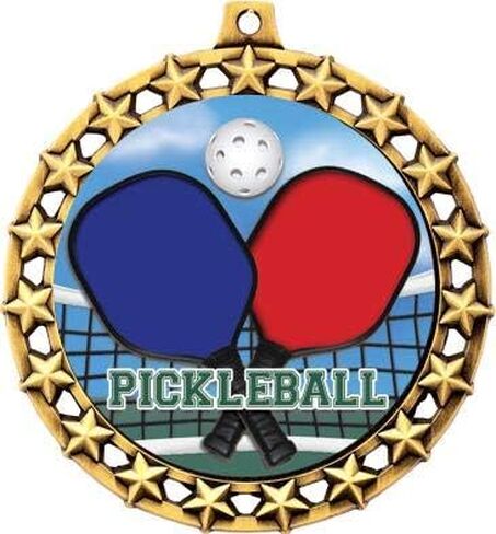 Pickleball Medal, 2 1/2" Galaxy Star Pickleball Medals, Great Pickleball Awards Prime in Saudi Arabia