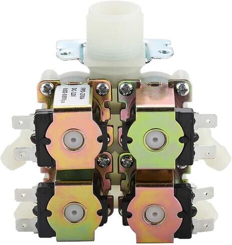 DC12V DN20 G3/4" Magnetic N/C Solenoid Valve 1 in 4 Out Plastic Electromagnetic Valve Normally Water Inlet Valve in Kuwait