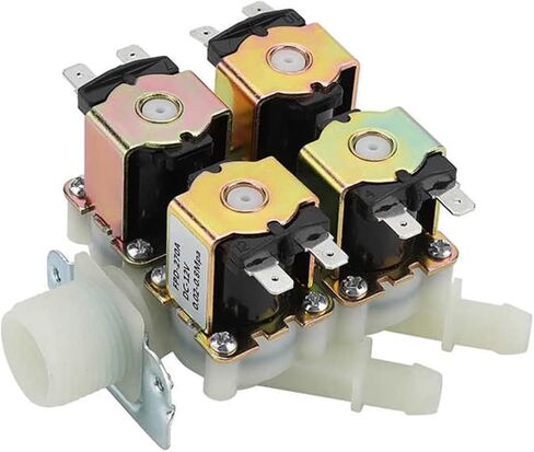 DC12V DN20 G3/4" Magnetic N/C Solenoid Valve 1 in 4 Out Plastic Electromagnetic Valve Normally Water Inlet Valve in Kuwait