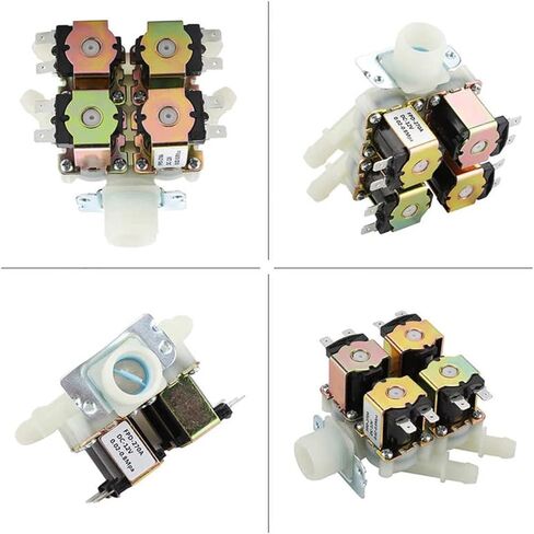 DC12V DN20 G3/4" Magnetic N/C Solenoid Valve 1 in 4 Out Plastic Electromagnetic Valve Normally Water Inlet Valve in Kuwait