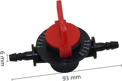 Garden Irrigation 4-Speed Flow Control Valve Barbed for 1/2" or 3/4" Fertilizer Injector kit for Agricultural Garden Irrigation in Kuwait