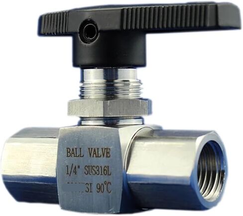 1PCS 316 Stainless Steel Internal Thread Ball Valve Pressure Gauge Valve Stainless Steel Ball Valve(NPT_6000 PSI) in Kuwait