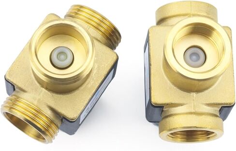 Female/Male Thread Brass Thermostatic Mixer Valve DN20/25 3-Way Thermostat for Solar Water Heater Bathroom Accessory(3/4" Male) in Kuwait