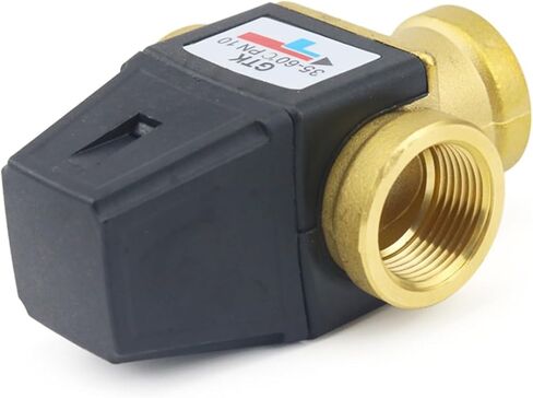 Female/Male Thread Brass Thermostatic Mixer Valve DN20/25 3-Way Thermostat for Solar Water Heater Bathroom Accessory(3/4" Male) in Kuwait