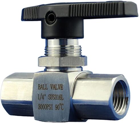 High Pressure Stainless Steel Female Thread Ball Valve 1/4" Panel Meter Valve Water Switch in Kuwait