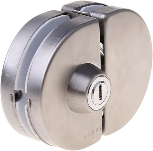 قفل سلسلة P15D قفل باب زجاجي مصقول من الفولاذ المقاوم للصدأ مسامير مزدوجة سوينغ دفع انزلاق التحكم لا الحفر قفل أمان مضاد للسرقة على in Kuwait