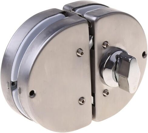 قفل سلسلة P15D قفل باب زجاجي مصقول من الفولاذ المقاوم للصدأ مسامير مزدوجة سوينغ دفع انزلاق التحكم لا الحفر قفل أمان مضاد للسرقة على in Kuwait