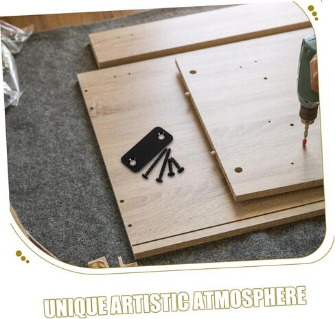 TEHAUX Door Strike Plate Repair Kit Locks Hole Filler Plate for Doors Deadbolt Cover Edge Filler Home Office Security Accessory in Saudi Arabia
