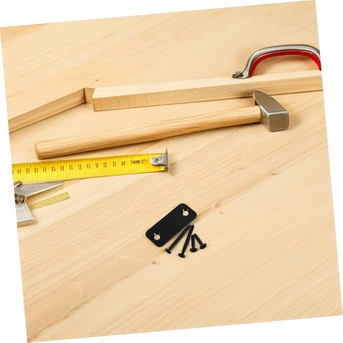 TEHAUX Door Strike Plate Repair Kit Locks Hole Filler Plate for Doors Deadbolt Cover Edge Filler Home Office Security Accessory in Saudi Arabia