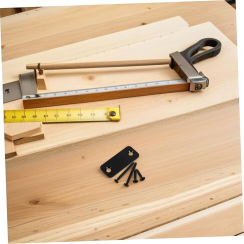 TEHAUX Door Strike Plate Repair Kit Locks Hole Filler Plate for Doors Deadbolt Cover Edge Filler Home Office Security Accessory in Saudi Arabia