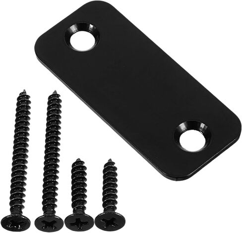 TEHAUX Door Strike Plate Repair Kit Locks Hole Filler Plate for Doors Deadbolt Cover Edge Filler Home Office Security Accessory in Saudi Arabia