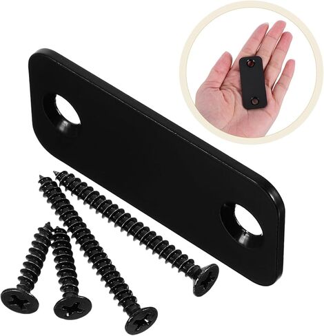 TEHAUX Door Strike Plate Repair Kit Locks Hole Filler Plate for Doors Deadbolt Cover Edge Filler Home Office Security Accessory in Saudi Arabia