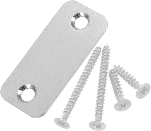 TEHAUX Door Strike Plate Repair Kit Locks Hole Filler Plate for Doors Deadbolt Cover Edge Filler Home Office Security Accessory in Saudi Arabia