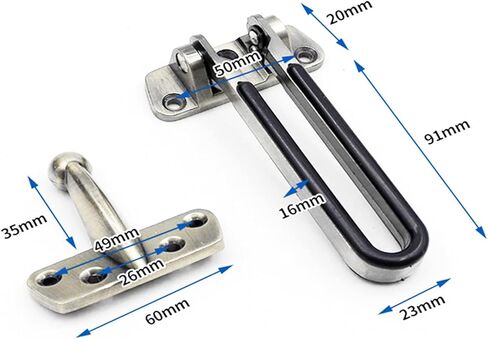 قفل سلسلة غلق بمشبك قفل الباب نافذة الباب الأمامي قفل سلسلة مضاد للسرقة قفل الباب in Kuwait