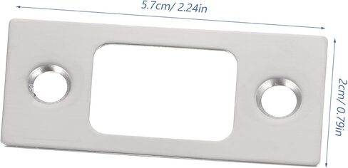 SEWACC Door Reinforcement Deadbolt Strike Plate Kit Stainless Steel Covers for Interior and Exterior Doors Secure Installation Accessories 4-Piece Set in Saudi Arabia