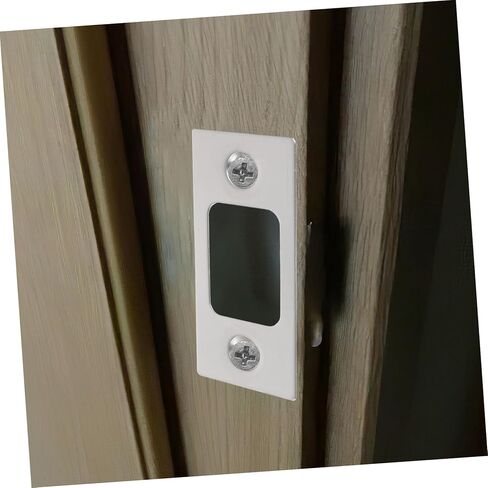 SEWACC Door Reinforcement Deadbolt Strike Plate Kit Stainless Steel Covers for Interior and Exterior Doors Secure Installation Accessories 4-Piece Set in Saudi Arabia