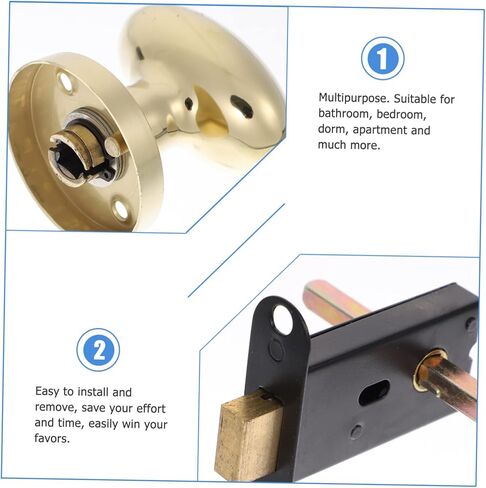 Lurrose 1Set Single Sided Deadbolt Locking Lever Commercial Grade Quiet Design for Handling for Residential and Business Use in Saudi Arabia