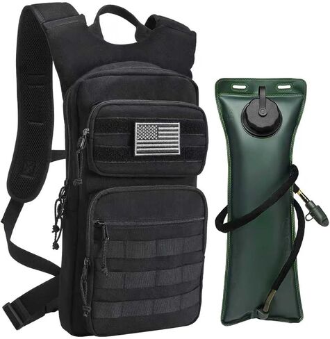 حقيبة ظهر للترطيب التكتيكي، حقيبة ظهر للمياه من تاكتيفانز مع مثانة مياه سعة 3 لتر، حزمة ترطيب رخوة تكتيكية للرجال والنساء، حقيبة ظهر حزمة الترطيب للمشي لمسافات طويلة والجري والصيد وركوب الدراجات in Kuwait