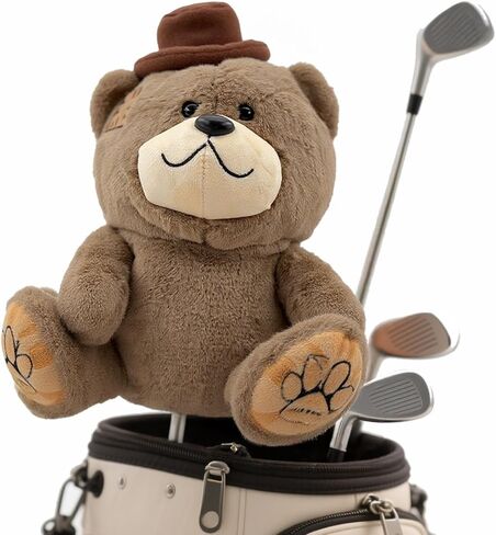 Bear Golf Driver Headcover - Funny Animal Plush Golf Club Cover, Premium Protection, for Men & Women Golfers in Saudi Arabia