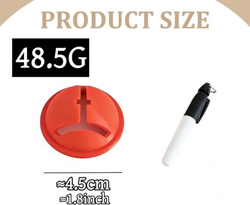 3Pcs Golf Ball Line Marker Tool with Alignment Marker Pen for Consistent Impact Position Putter Face Accuracy and Precision Swing Alignment on Course in Saudi Arabia