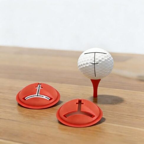 3Pcs Golf Ball Line Marker Tool with Alignment Marker Pen for Consistent Impact Position Putter Face Accuracy and Precision Swing Alignment on Course in Saudi Arabia