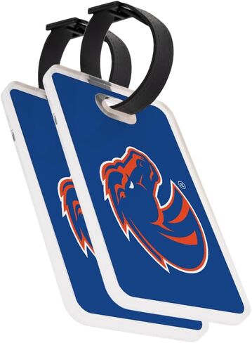 Desert Cactus Boise State University Luggage Tag – Official BSU Broncos 2 Pack Travel ID Label for Suitcases, Bags, and Carry-Ons (2-Pack Acrylic Luggage Tag A) in Saudi Arabia