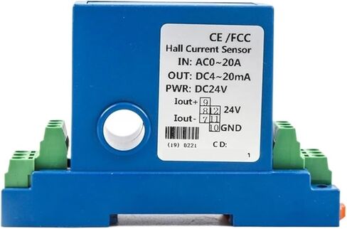0-50A Current Transmitter 4-20mA Output Close Hole AC DC Current Transducer(4-20mA,0-200AAC_15MM Aperture_24V) in Saudi Arabia