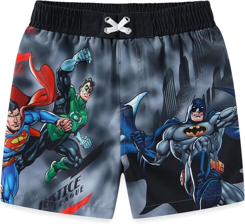 WARNER BROS Justice League Boys UPF 50+ شورت سباحة سروال سباحة للأطفال الكبار in Kuwait