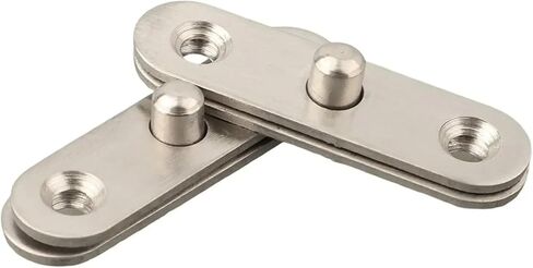 Hinge Rotating Internal Door Wooden 360 Degree Accessories Hardware Pivot Stainless Steel 2pcs in Saudi Arabia