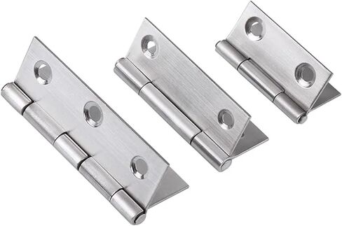 1-4 Inch Furniture Cabinet Door Hinges Stainless Steel Drawer Fitting Hinge Hardware Box Accessories 2Pcs(3.5in) in Saudi Arabia