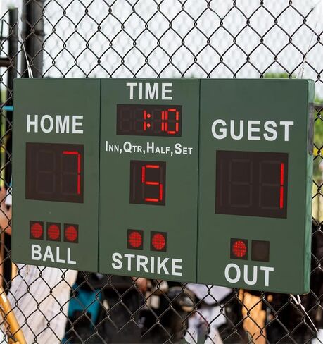 Mobile Score Portable Scoreboard Kit LED Digital Scorer Bluetooth APP Control, Positive Countdown/Stopwatch/Score Display for Baseball, Basketball, Rugby, Football, Tennis, Badminton, Table Tennis in Saudi Arabia