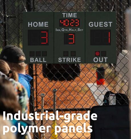 Mobile Score Portable Scoreboard Kit LED Digital Scorer Bluetooth APP Control, Positive Countdown/Stopwatch/Score Display for Baseball, Basketball, Rugby, Football, Tennis, Badminton, Table Tennis in Saudi Arabia