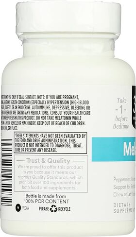 365 by Whole Foods Market, Melatonin Lozenges 1mg, Peppermint Flavor, 60 Count in Saudi Arabia