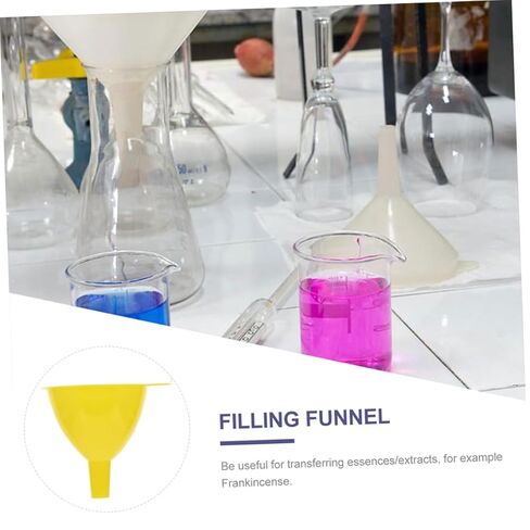 Cabilock 15pcs Plastic Funnel Diameter Laboratory Funnel Experiment Multipurpose Kitchen Set in Saudi Arabia