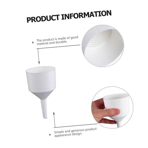 Alipis Plastic Funnel Paper Filter Funnel Wide Mouth for Chemistry Pharma School Labs in Saudi Arabia
