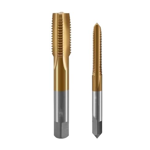 1 قطعة HSS القصدير المغلفة مستقيم مخدد الصنابير الناي M2-M22 آلة صنبور لولبي (مدبب ، M18x2.5) in Kuwait