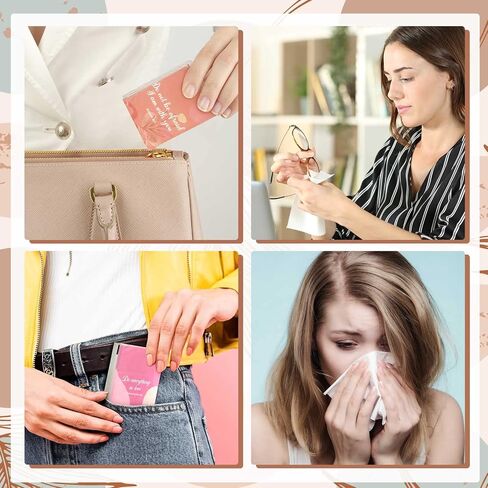 TaoBary 120 Pack Christian Travel Pocket Tissues 3 Ply Bible Verse Inspirational Gifts Cna Week Gift Bulk Facial Tissues Individual Pack with Motivational Quotes for Wedding Church in Kuwait