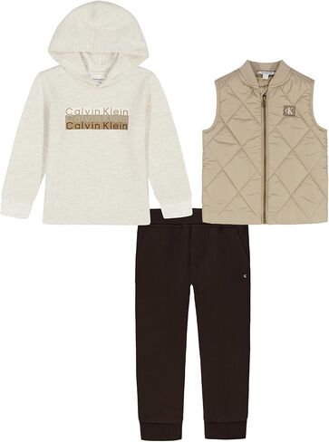 Calvin Klein baby-boys 3 Pc Puff Vest Set in Saudi Arabia