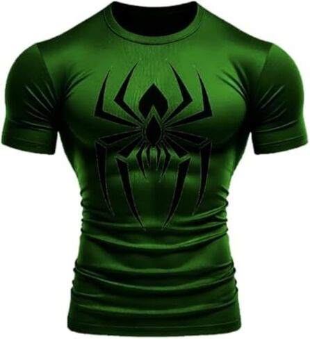 Cool Spider Graphic T-Shirt for Men – Gym-Ready, Muscle Fit, Multi-Color Options in Saudi Arabia